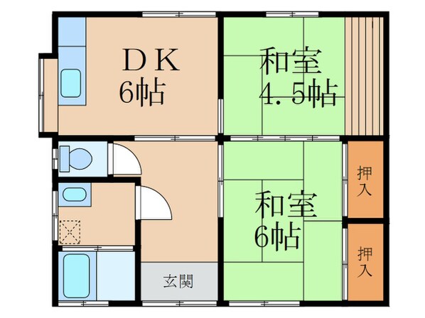 中里アパートの物件間取画像